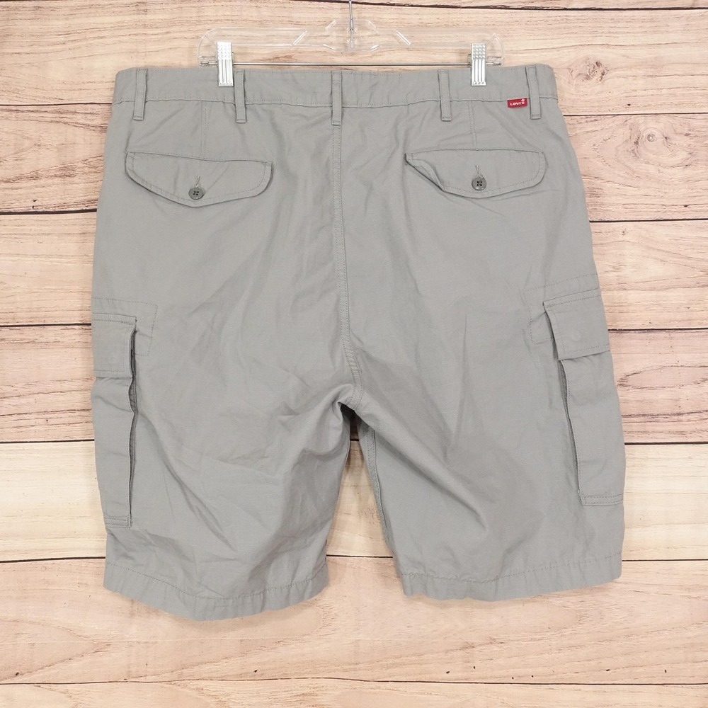 Levi's Shorts Mens 40 Gray Cargo Cotton Ripstop 10 Inseam Casual Summer Outdoor - Picture 3 of 9
